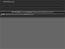 Tablet Screenshot of falseflag.org